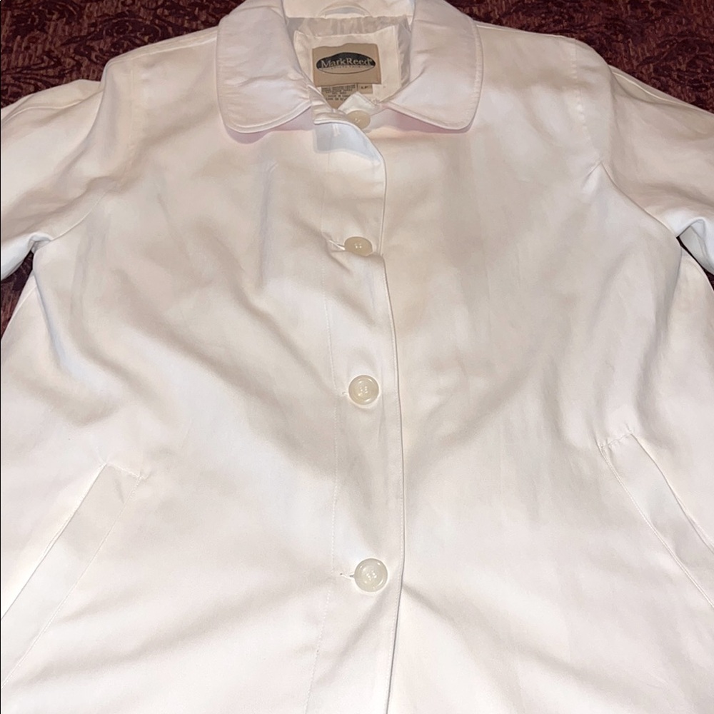 Mark Reed Cream Button Down Shirt with Peter Pan Collar